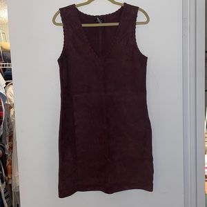 MLV brown suede mini dress